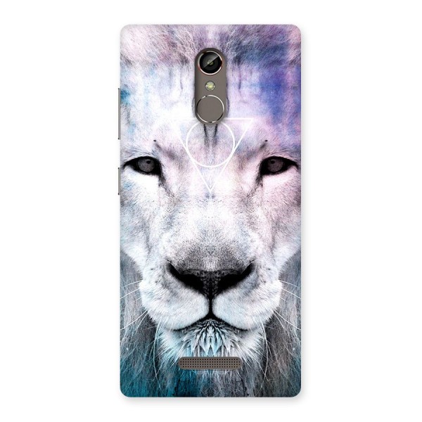 White Lion Back Case for Gionee S6s