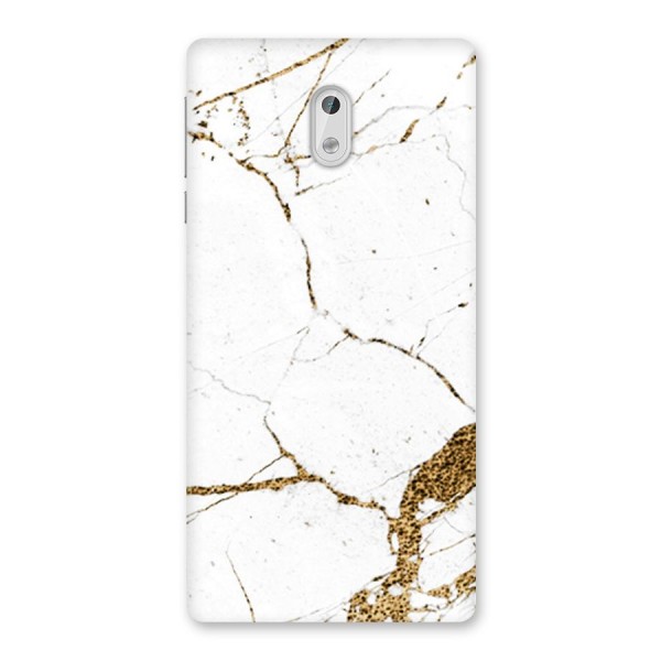 White and Gold Design Back Case for Nokia 3