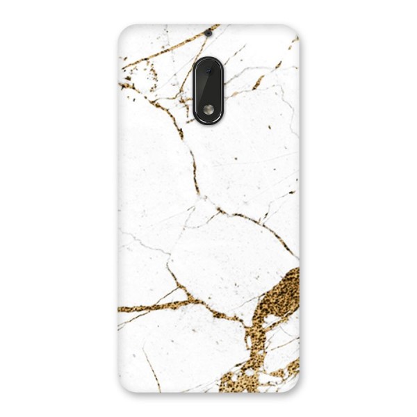 White and Gold Design Back Case for Nokia 6