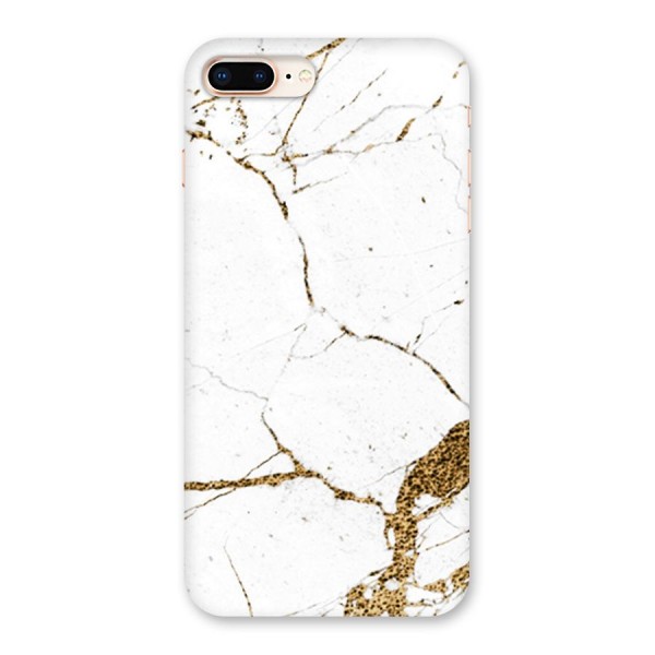 White and Gold Design Back Case for iPhone 8 Plus