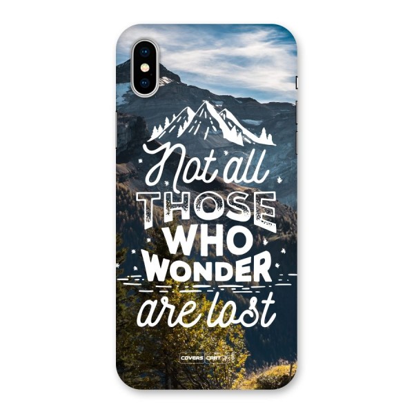 Wonder Lost Back Case for iPhone X