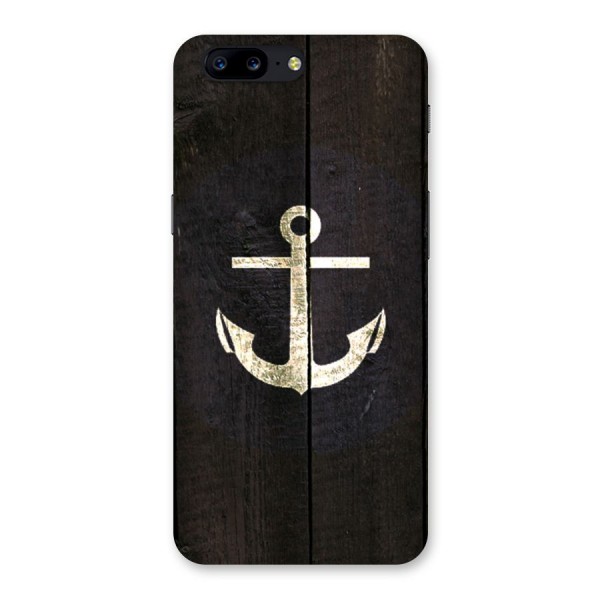Wood Anchor Back Case for OnePlus 5