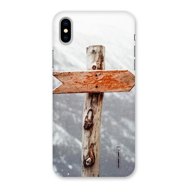 Wood And Snow Back Case for iPhone X