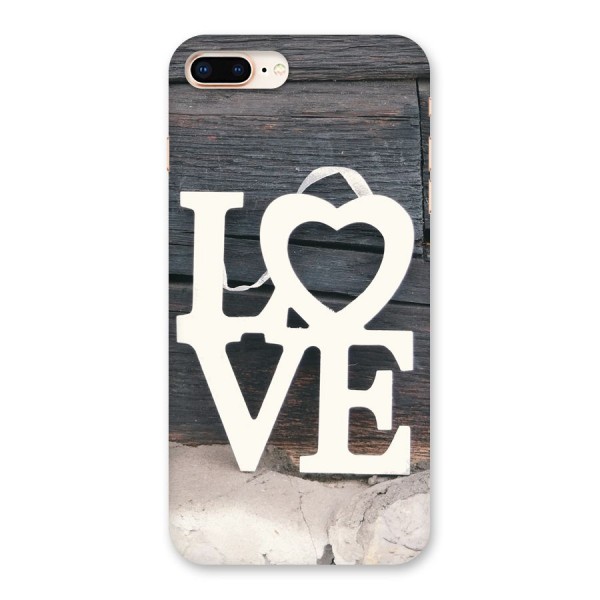 Wood Love Lock Back Case for iPhone 8 Plus