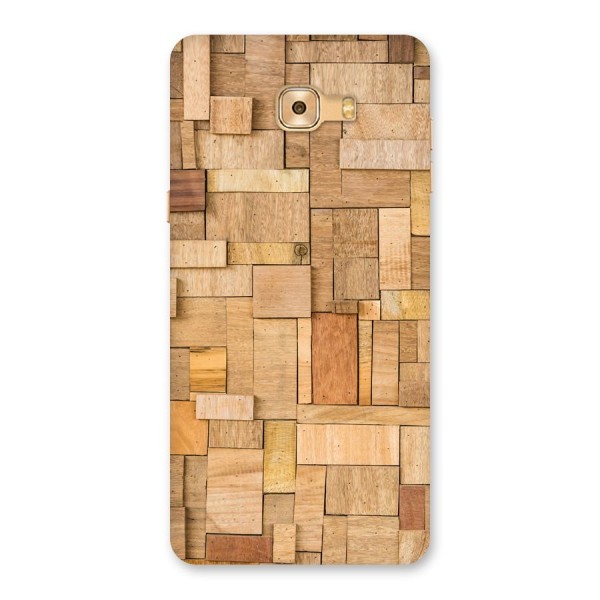 Wooden Blocks Back Case for Galaxy C9 Pro