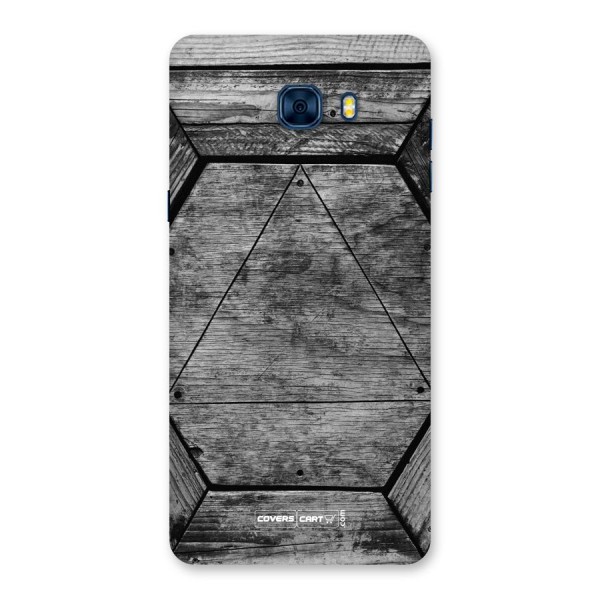 Wooden Hexagon Back Case for Galaxy C7 Pro