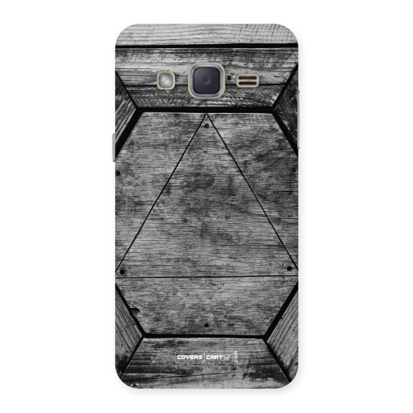 Wooden Hexagon Back Case for Galaxy J2