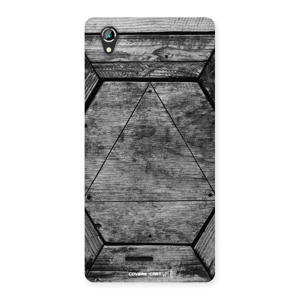 Wooden Hexagon Back Case for Lava Iris 800