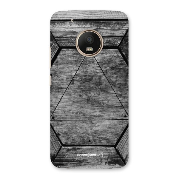 Wooden Hexagon Back Case for Moto G5 Plus