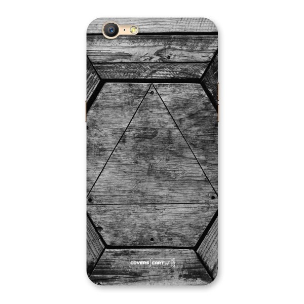 Wooden Hexagon Back Case for Oppo A57