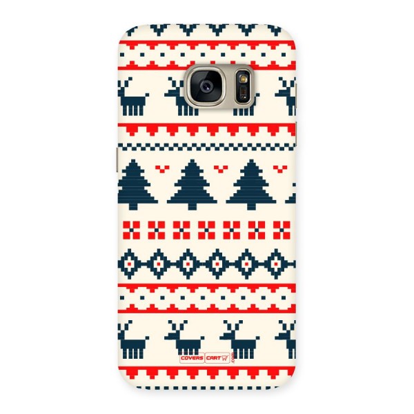 Christmas Design Pattern Back Case for Galaxy S7