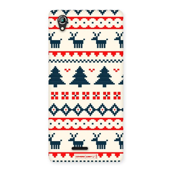 Christmas Design Pattern Back Case for Lava Iris 800