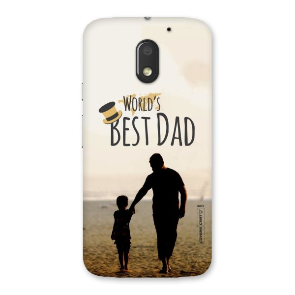 Worlds Best Dad Back Case for Moto E3 Power