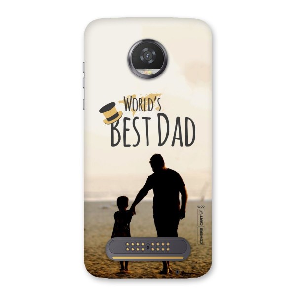 Worlds Best Dad Back Case for Moto Z2 Play