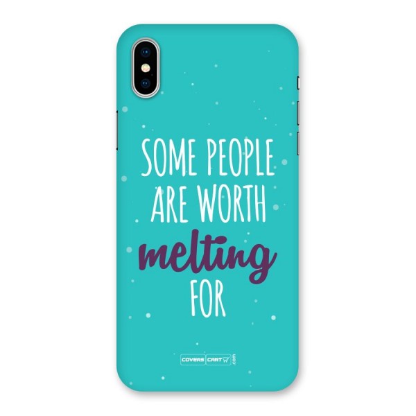 Worth Melting For Back Case for iPhone X