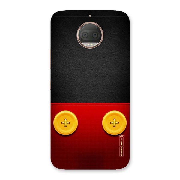 Yellow Button Back Case for Moto G5s Plus