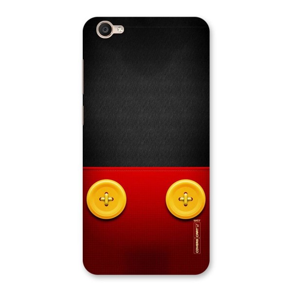 Yellow Button Back Case for Vivo Y55L