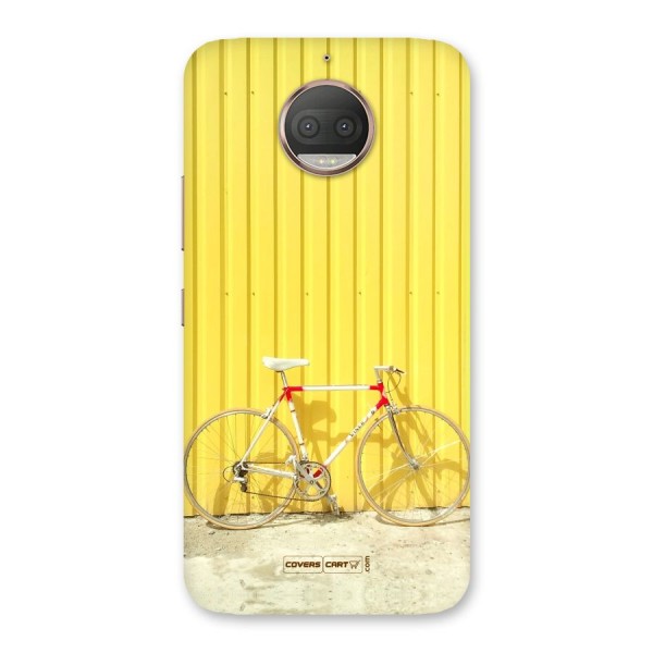 Yellow Cycle Classic Back Case for Moto G5s Plus