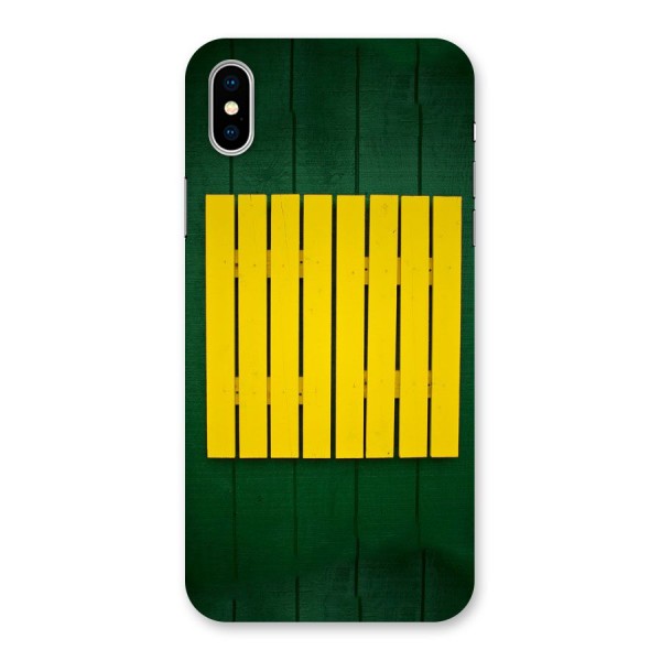 Yellow Fence Back Case for iPhone X