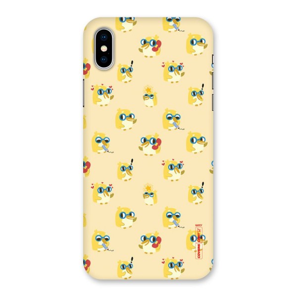 Yellow Parrot Back Case for iPhone X
