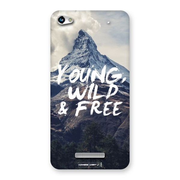 Young Wild and Free Back Case for Canvas Hue 2 A316