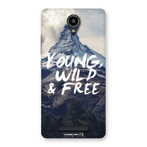 Young Wild and Free Back Case for Redmi Note 2