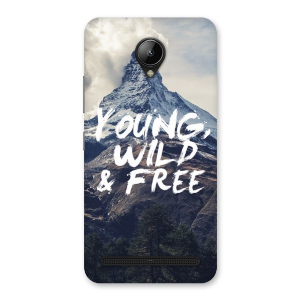 Young Wild and Free Back Case for Lenovo C2