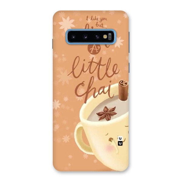 A Little Chai Back Case for Galaxy S10