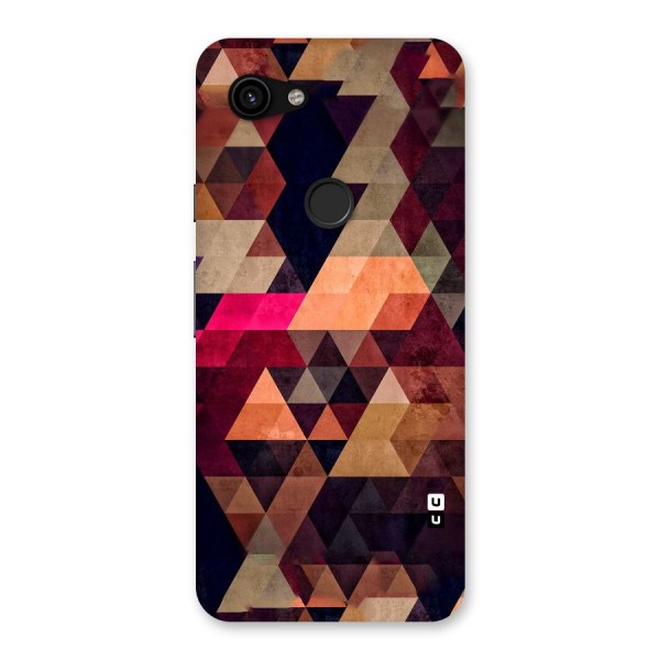 Abstract Beauty Triangles Back Case for Google Pixel 3a