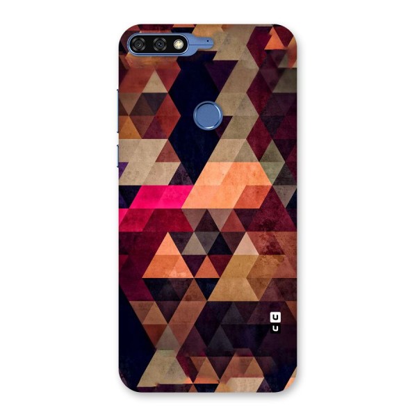 Abstract Beauty Triangles Back Case for Honor 7C