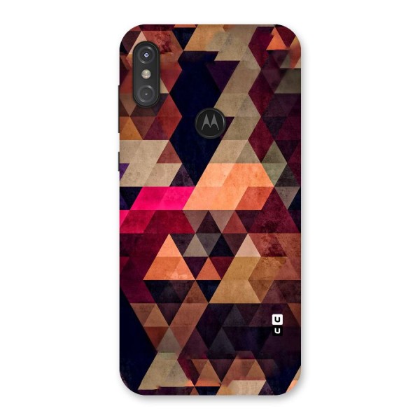 Abstract Beauty Triangles Back Case for Motorola One Power