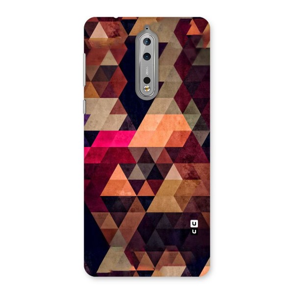 Abstract Beauty Triangles Back Case for Nokia 8