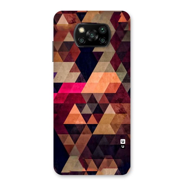 Abstract Beauty Triangles Back Case for Poco X3