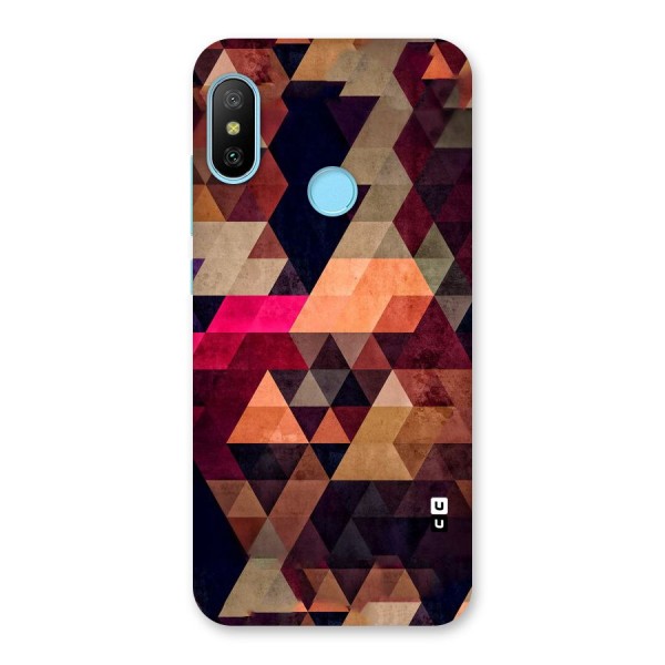 Abstract Beauty Triangles Back Case for Redmi 6 Pro