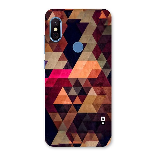 Abstract Beauty Triangles Back Case for Redmi Note 6 Pro