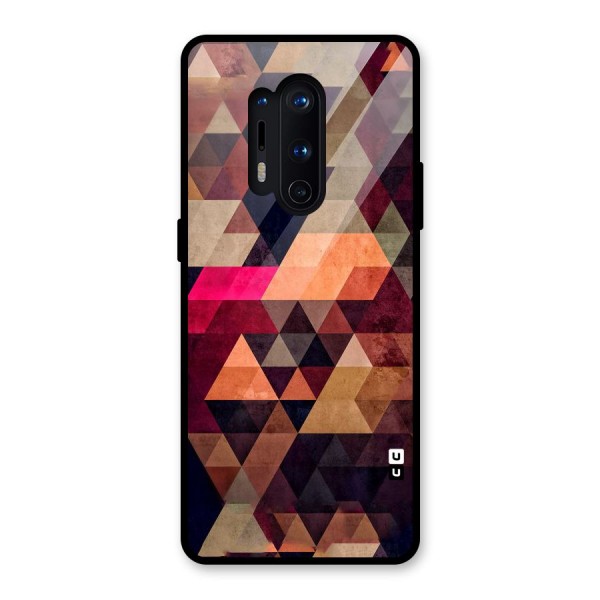 Abstract Beauty Triangles Glass Back Case for OnePlus 8 Pro