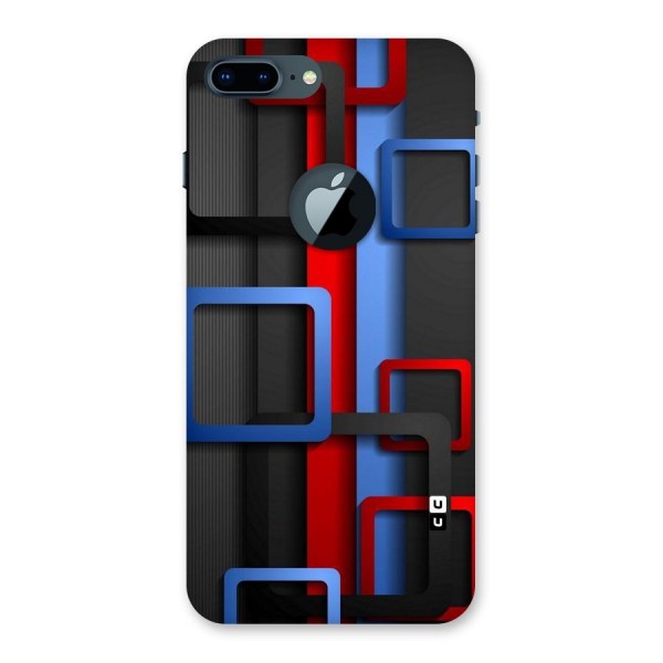 Abstract Box Back Case for iPhone 7 Plus Logo Cut
