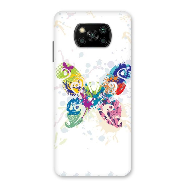 Abstract Butterfly Back Case for Poco X3