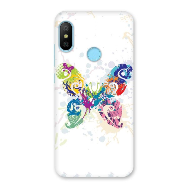 Abstract Butterfly Back Case for Redmi 6 Pro
