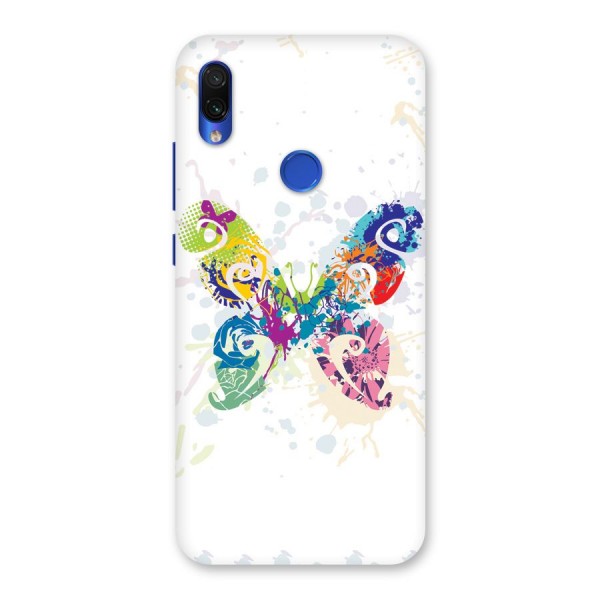 Abstract Butterfly Back Case for Redmi Note 7S