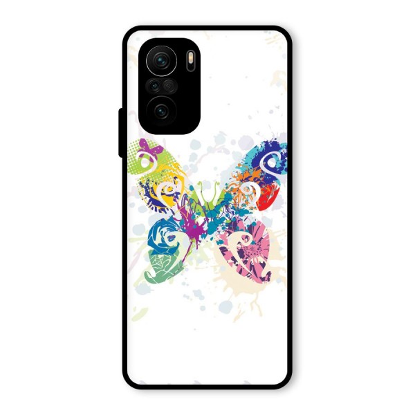 Abstract Butterfly Glass Back Case for Mi 11X Pro