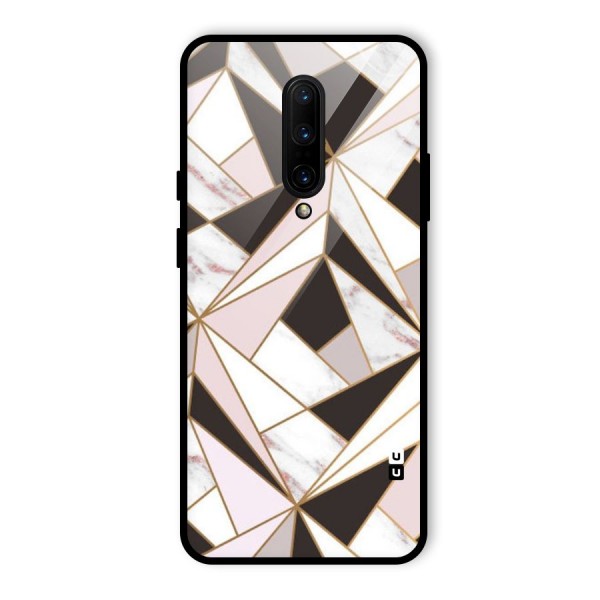 Abstract Corners Glass Back Case for OnePlus 7 Pro