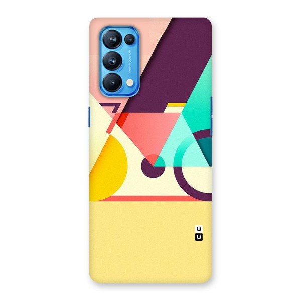 Abstract Cycle Back Case for Oppo Reno5 Pro 5G