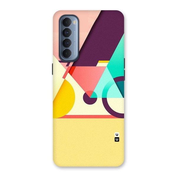 Abstract Cycle Back Case for Reno4 Pro