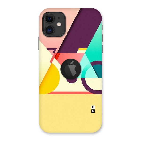 Abstract Cycle Back Case for iPhone 11 Logo Cut