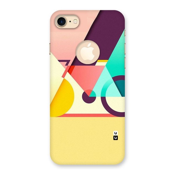Abstract Cycle Back Case for iPhone 8 Logo Cut