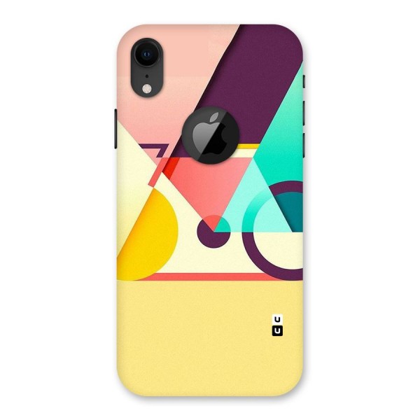 Abstract Cycle Back Case for iPhone XR Logo Cut