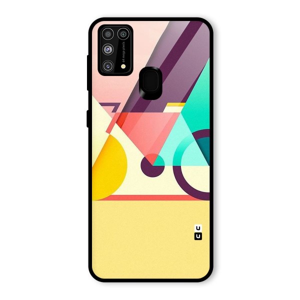 Abstract Cycle Glass Back Case for Galaxy M31