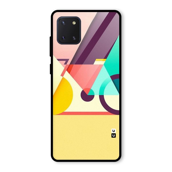 Abstract Cycle Glass Back Case for Galaxy Note 10 Lite