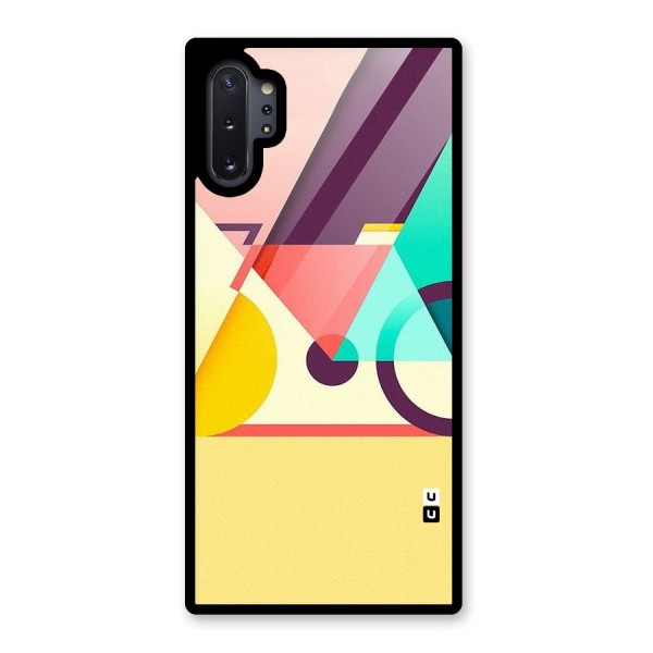Abstract Cycle Glass Back Case for Galaxy Note 10 Plus